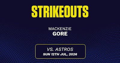 MacKenzie Gore projections July 12: Strikeouts, outs, and earned runs vs. Astros [2026]