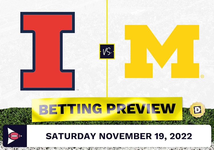 Illinois vs. Michigan CFB Prediction and Odds - Nov 19, 2022