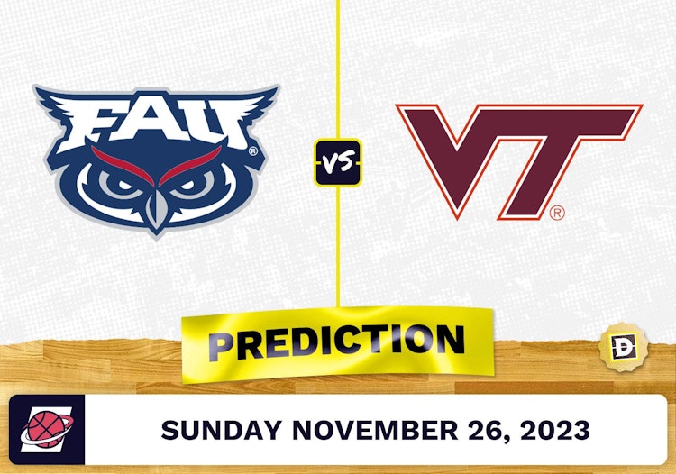 Florida Atlantic vs. Virginia Tech Basketball Prediction - November 26, 2023