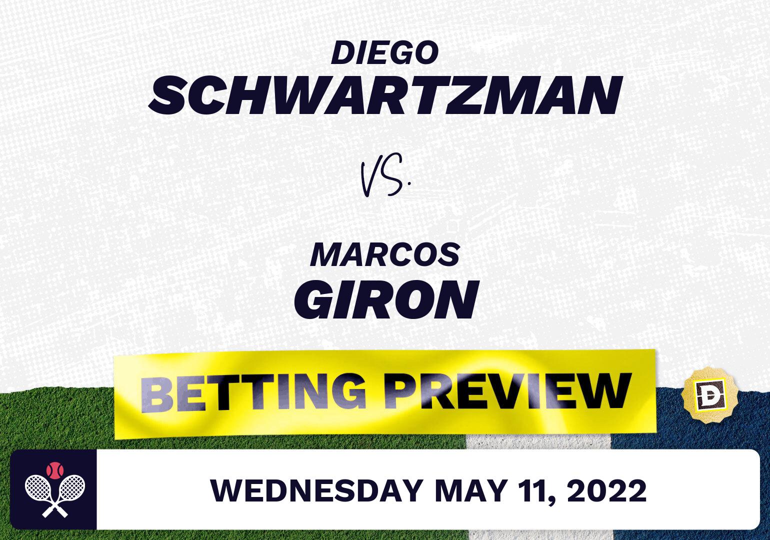 Diego Schwartzman vs. Marcos Giron Predictions - May 11, 2022