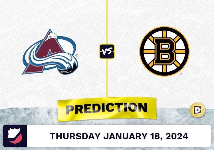 Colorado Avalanche vs. Boston Bruins Prediction, Odds, NHL Picks [1/18/2024]