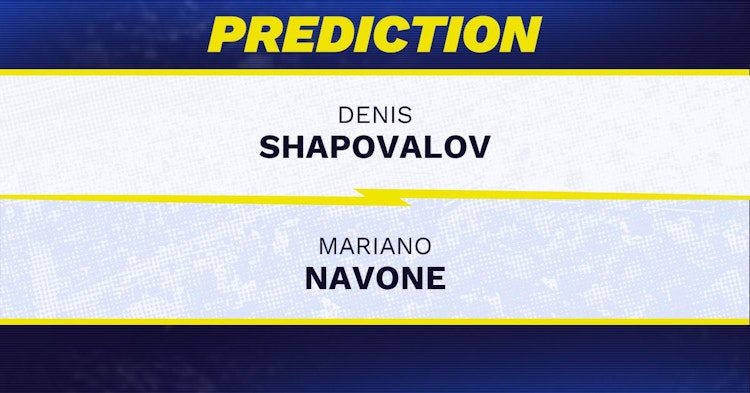 Denis Shapovalov vs Mariano Navone Tennis Prediction.