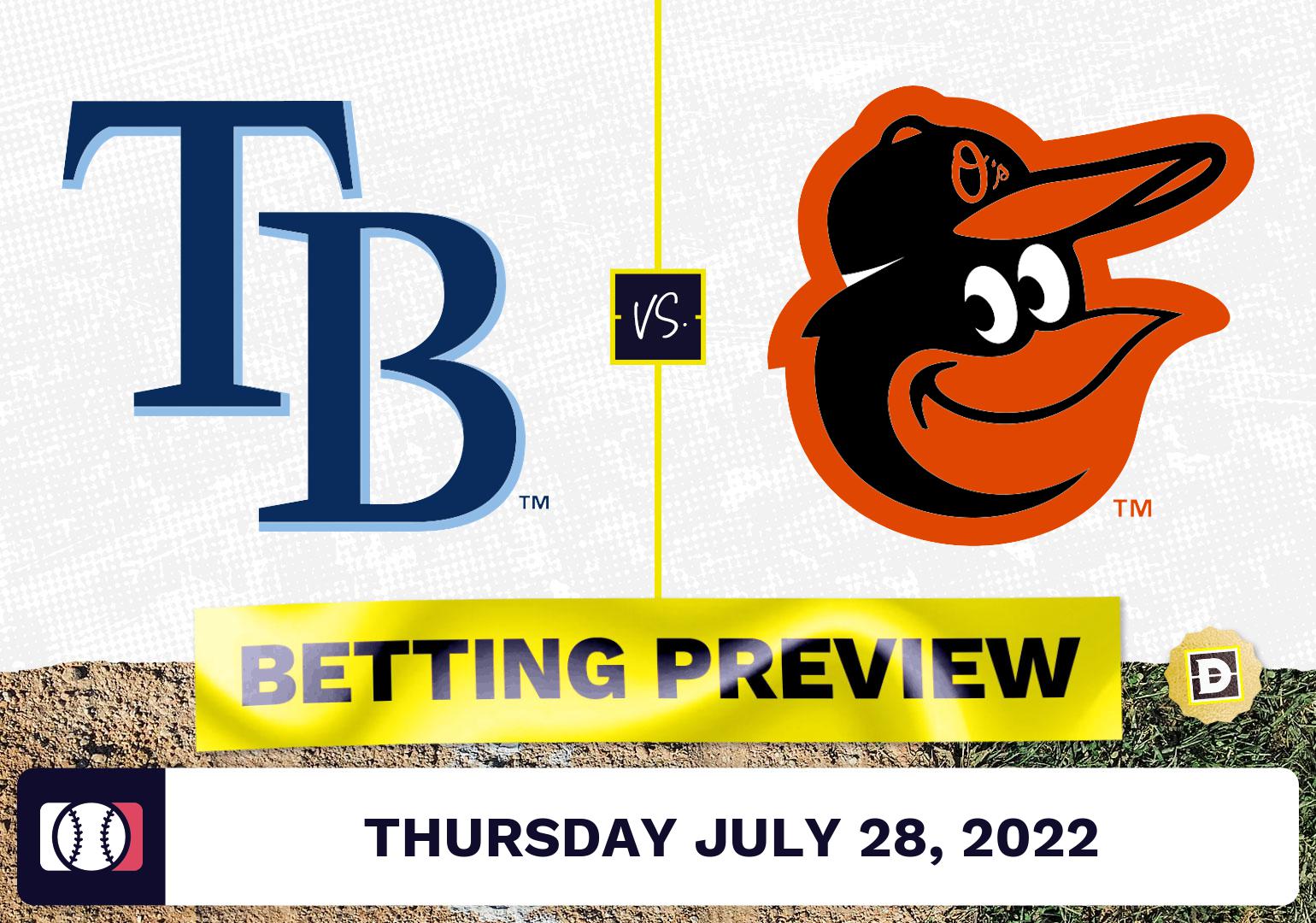 Rays vs. Orioles Prediction and Odds - Jul 28, 2022