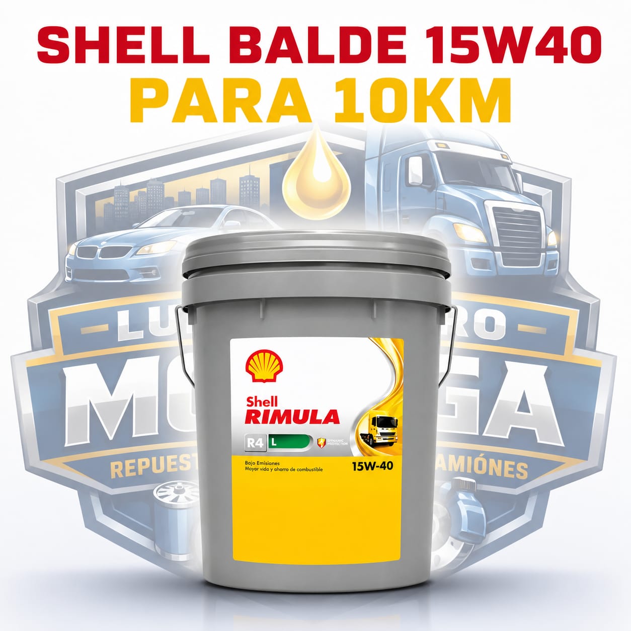 SHELL RIMULA R4 L 15W 40  10KM