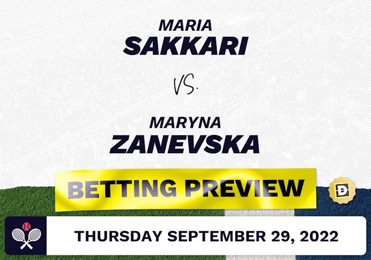 Maria Sakkari vs. Maryna Zanevska Predictions - Sep 29, 2022