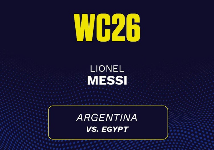 Lionel Messi projected stats for Tuesday, July 7, 2026.