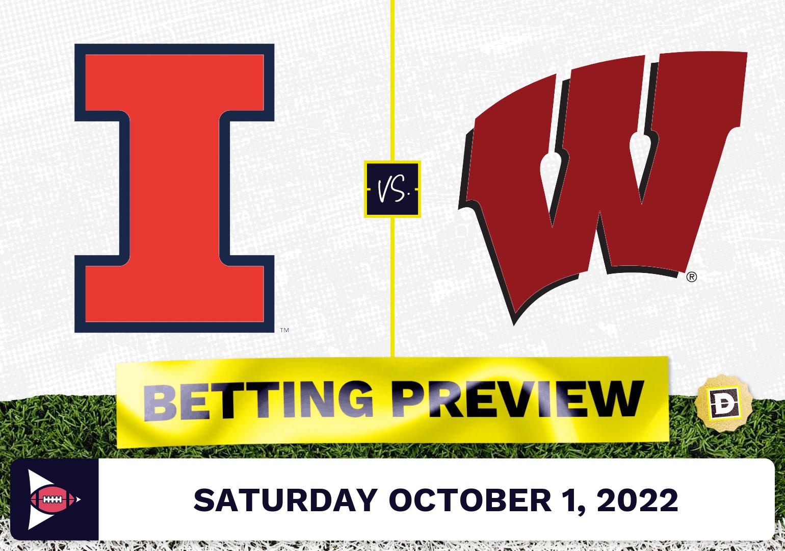 Illinois vs. Wisconsin CFB Prediction and Odds - Oct 1, 2022