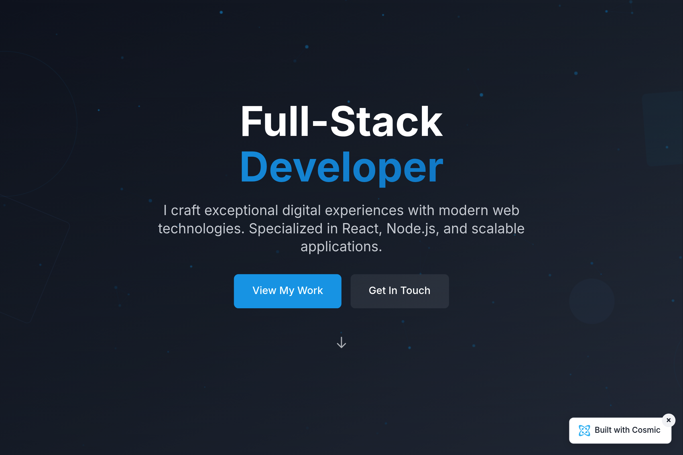 Screenshot of Developer Portfolio