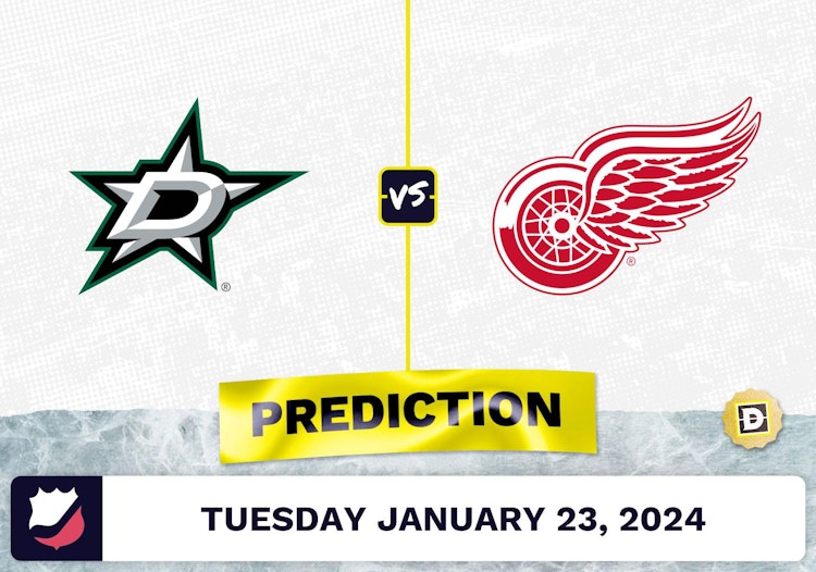 Dallas Stars vs. Detroit Red Wings Prediction, Odds, NHL Picks [1/23/2024]