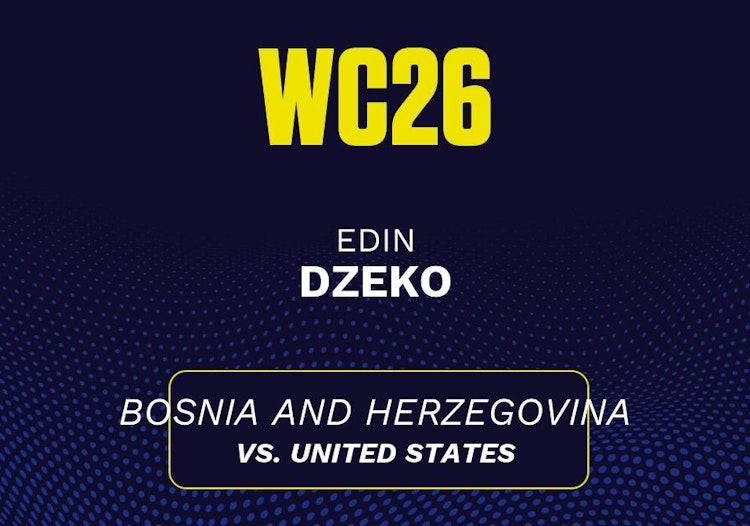 Edin Dzeko projected stats for Wednesday, July 1, 2026.