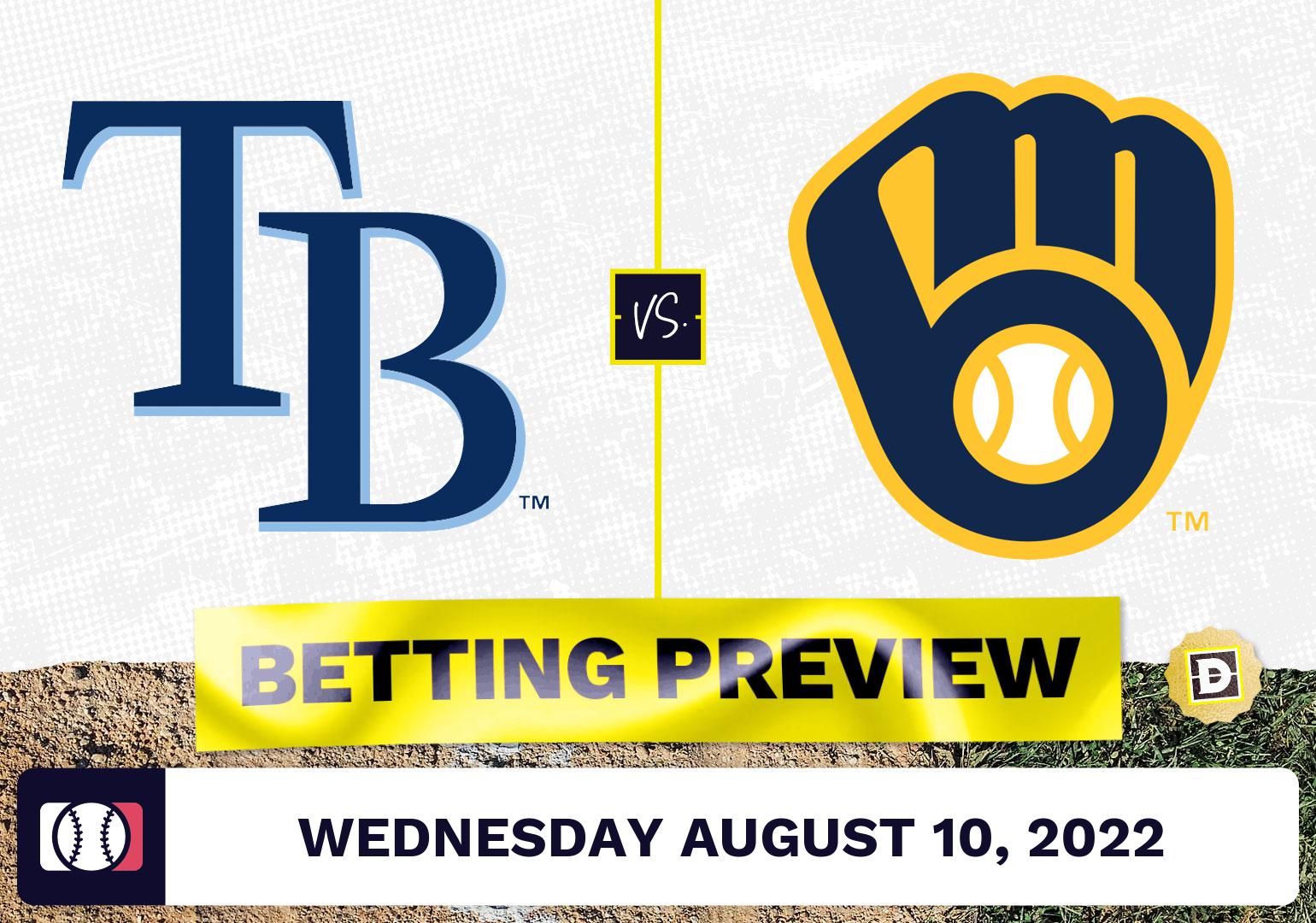 Rays vs. Brewers Prediction and Odds - Aug 10, 2022
