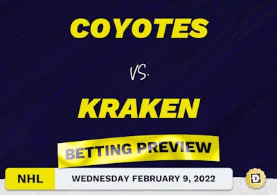 Coyotes vs. Kraken Predictions and Odds - Feb 9, 2022