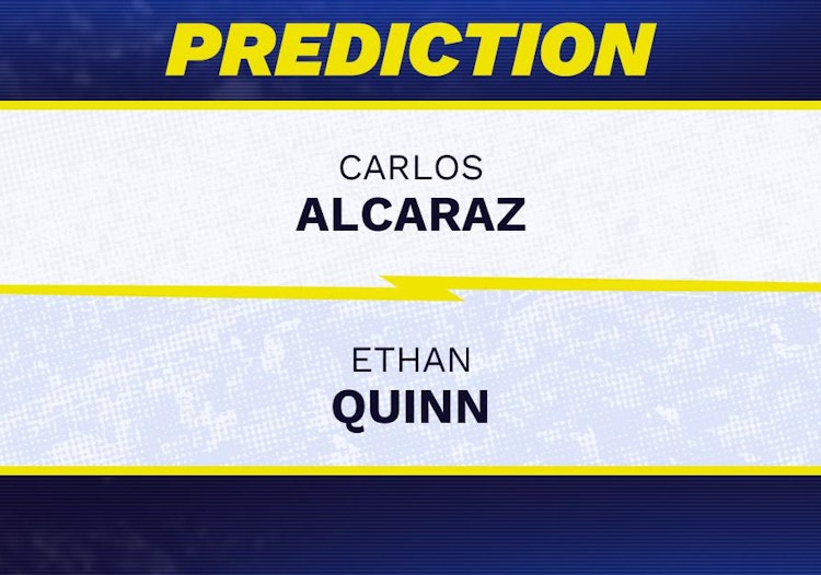 Carlos Alcaraz vs Ethan Quinn Tennis Prediction.