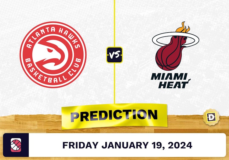 Atlanta Hawks vs. Miami Heat Prediction, Odds, NBA Picks [1/19/2024]