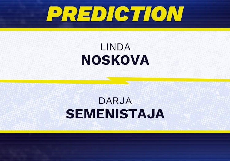 Linda Noskova vs Darja Semenistaja Tennis Prediction.