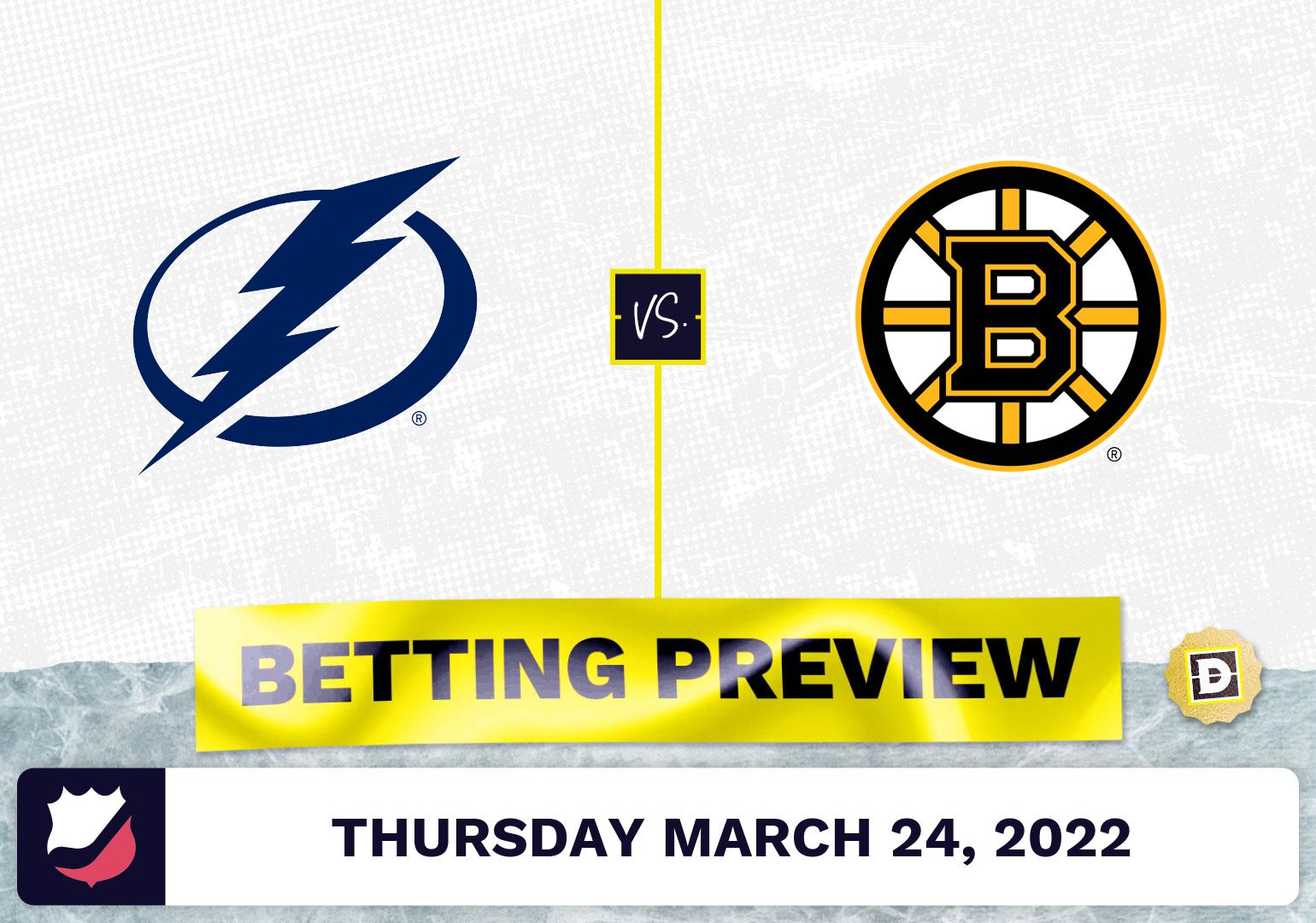 Lightning vs. Bruins Predictions and Odds - Mar 24, 2022