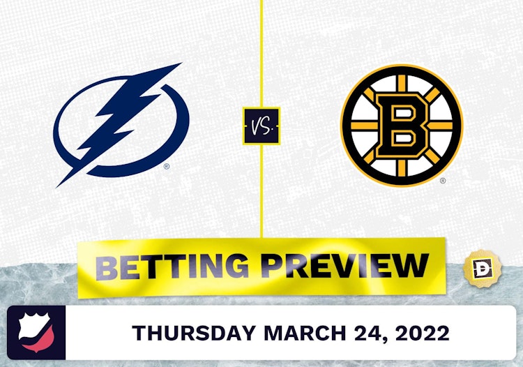 Lightning vs. Bruins Predictions and Odds - Mar 24, 2022