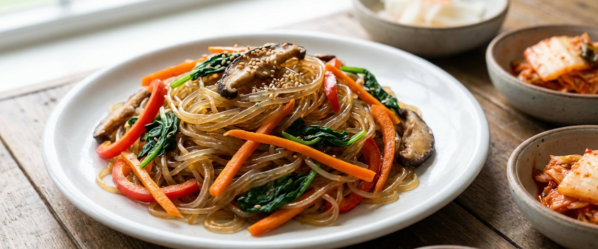 Japchae: Korea's Beloved Glass Noodle Stir-Fry with Sweet Potato Noodles