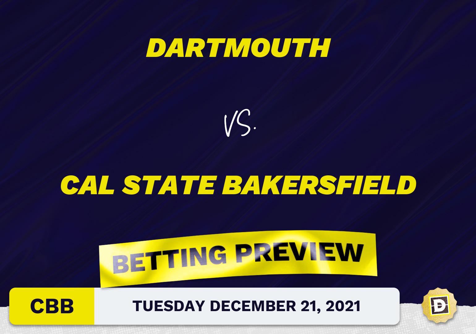 Dartmouth vs. Cal State Bakersfield CBB Predictions and Odds - Dec 21, 2021