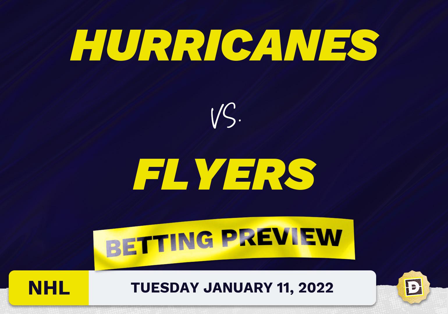 Hurricanes vs. Flyers Predictions and Odds - Jan 11, 2022