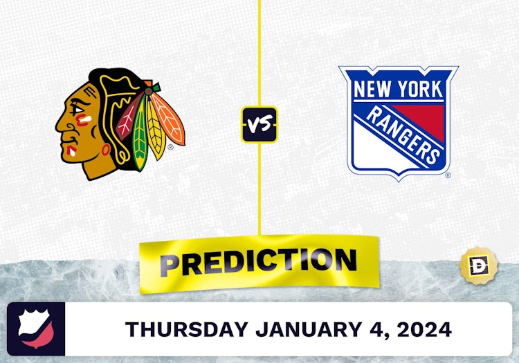 Chicago Blackhawks vs. NY Rangers Prediction, Odds, NHL Picks  [1/4/2024]