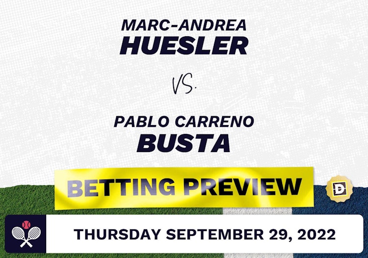 Marc-Andrea Huesler vs. Pablo Carreno Busta Predictions - Sep 29, 2022