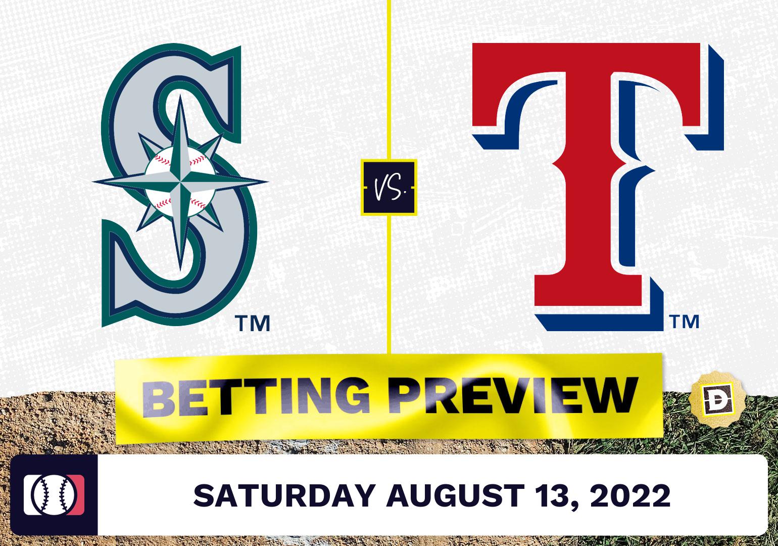 Mariners vs. Rangers Prediction and Odds - Aug 13, 2022