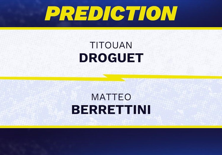 Titouan Droguet vs Matteo Berrettini Tennis Prediction.