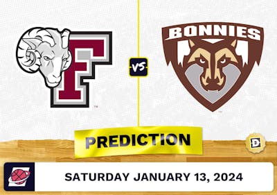 Fordham vs. St. Bonaventure Prediction, Odds, College Basketball Picks [1/13/2024]