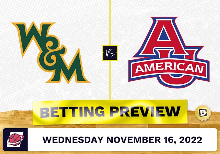 William & Mary vs. American University CBB Prediction and Odds - Nov 16, 2022