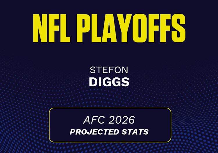 Stefon Diggs projected stats for Conference Championships, 2026.