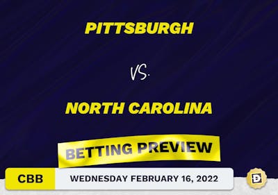 Pittsburgh vs. North Carolina CBB Predictions and Odds - Feb 16, 2022