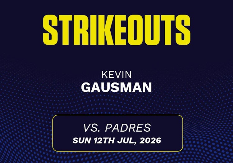 Kevin Gausman projected stats for Sunday, July 12, 2026.
