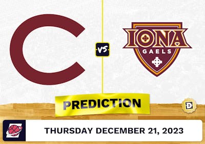 Colgate vs. Iona Prediction, Odds, College Basketball Picks  [12/21/2023]