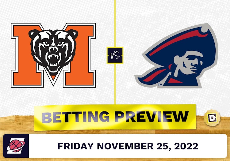 Mercer vs. Robert Morris CBB Prediction and Odds - Nov 25, 2022