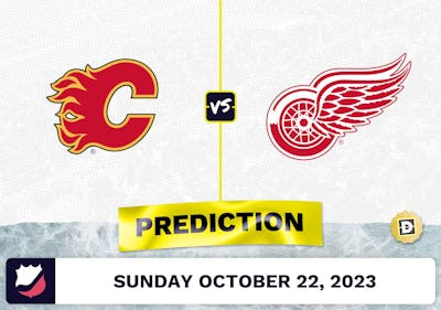 Flames vs. Red Wings Prediction and Odds - October 22, 2023