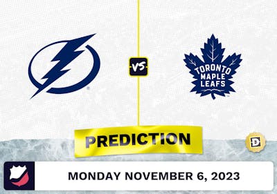 Lightning vs. Maple Leafs Prediction and Odds - November 6, 2023