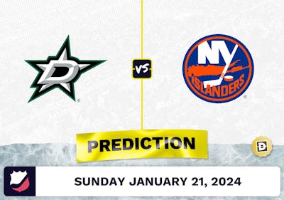 Dallas Stars vs. NY Islanders Prediction, Odds, NHL Picks [1/21/2024]