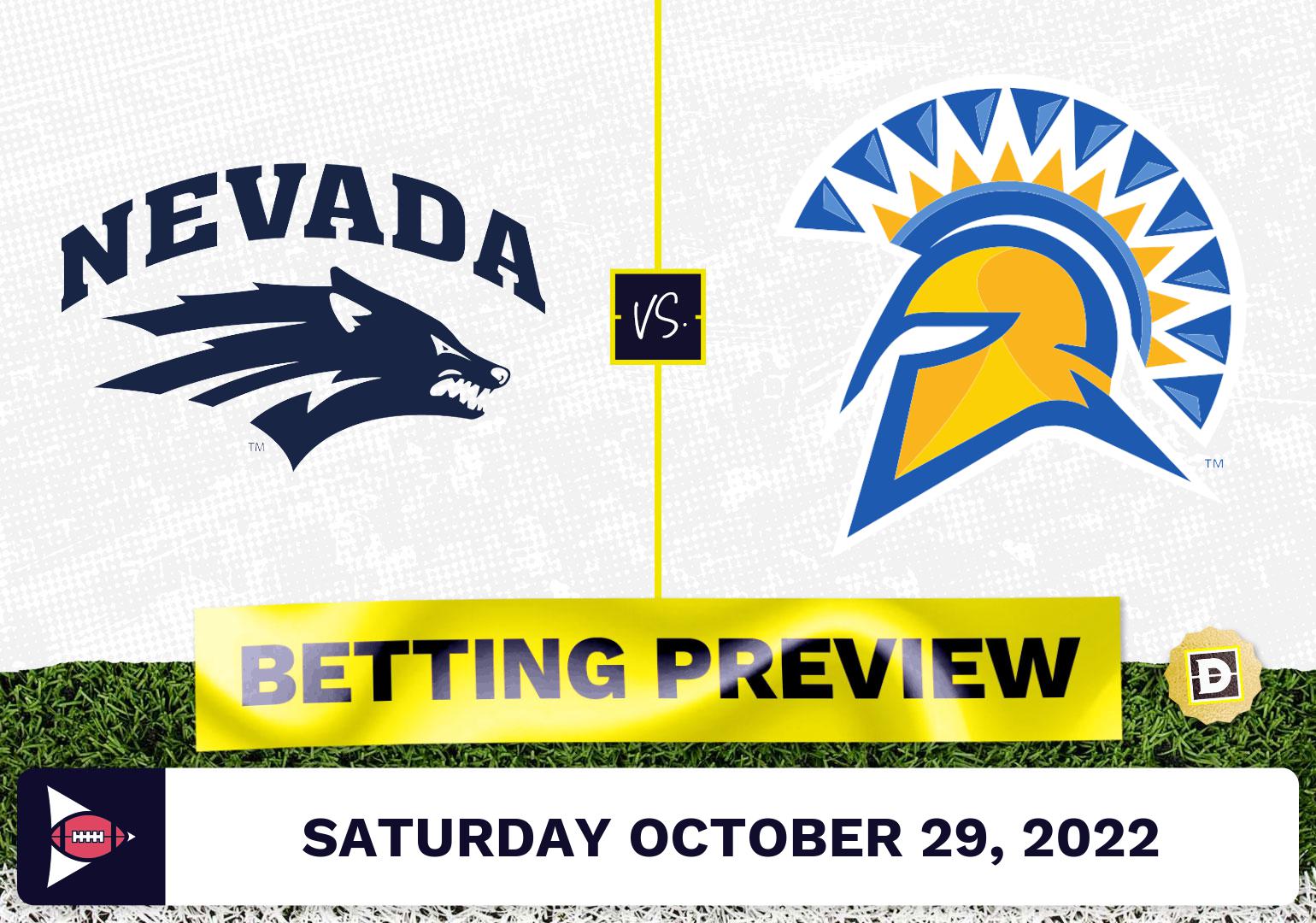 Nevada vs. San Jose State CFB Prediction and Odds - Oct 29, 2022