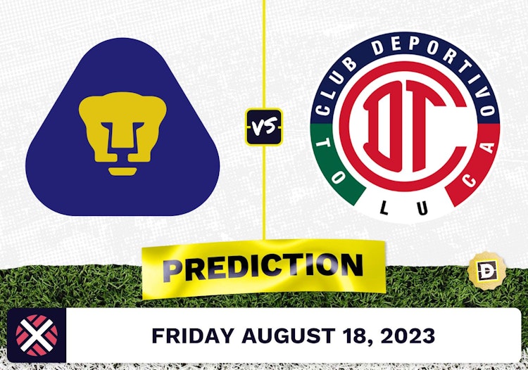 Pumas UNAM vs. Toluca Prediction and Odds - August 18, 2023