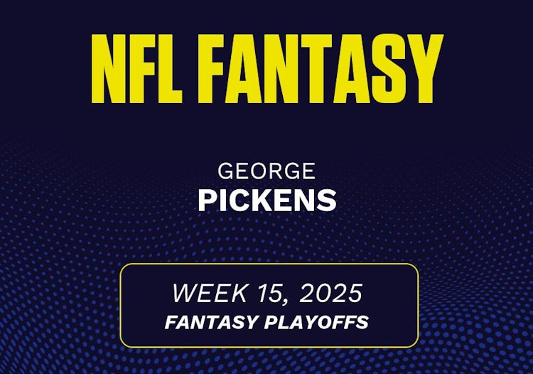 George Pickens projected stats Week 15, 2025.