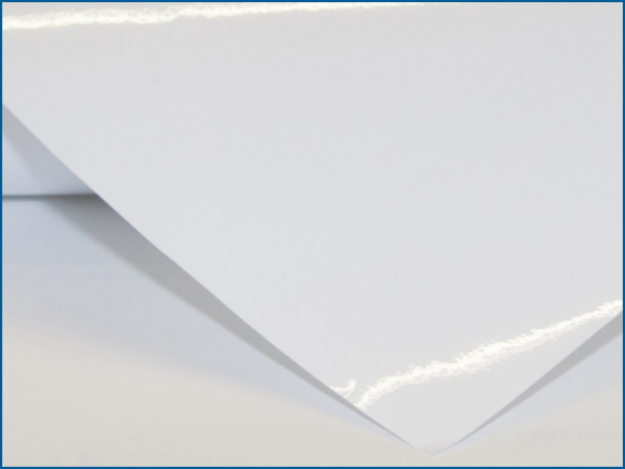 Impression sur adhésif monomère blanc