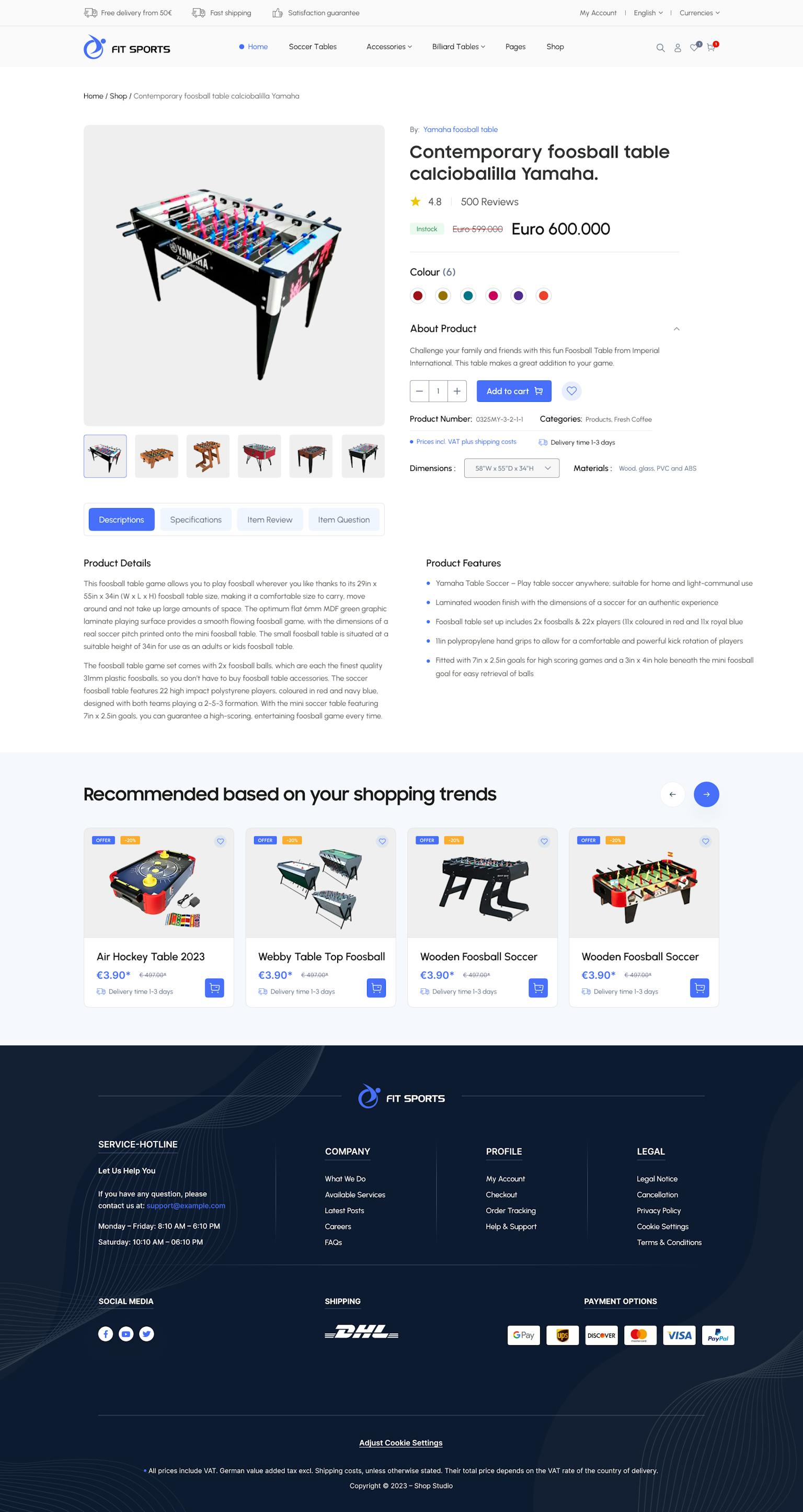 Shopware Design: Sports 1