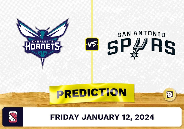 Charlotte Hornets vs. San Antonio Spurs Prediction, Odds, NBA Picks [1/12/2024]