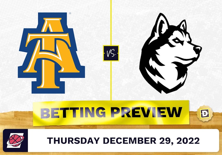 North Carolina A&T vs. Northeastern CBB Prediction and Odds - Dec 29, 2022