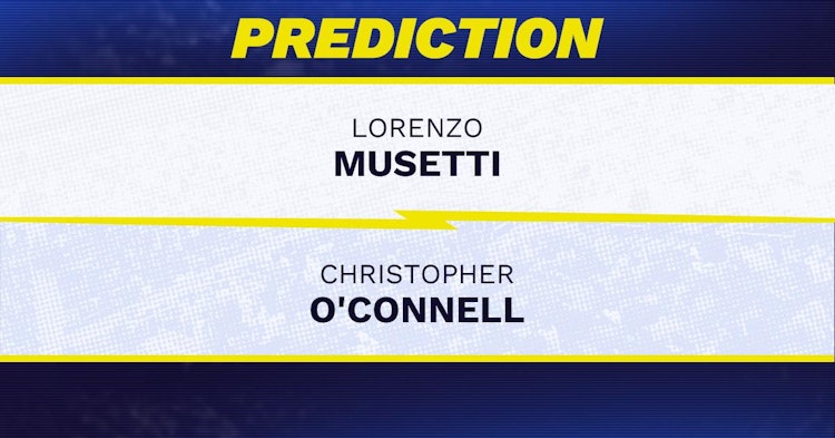 Lorenzo Musetti vs Christopher O'Connell Tennis Prediction.