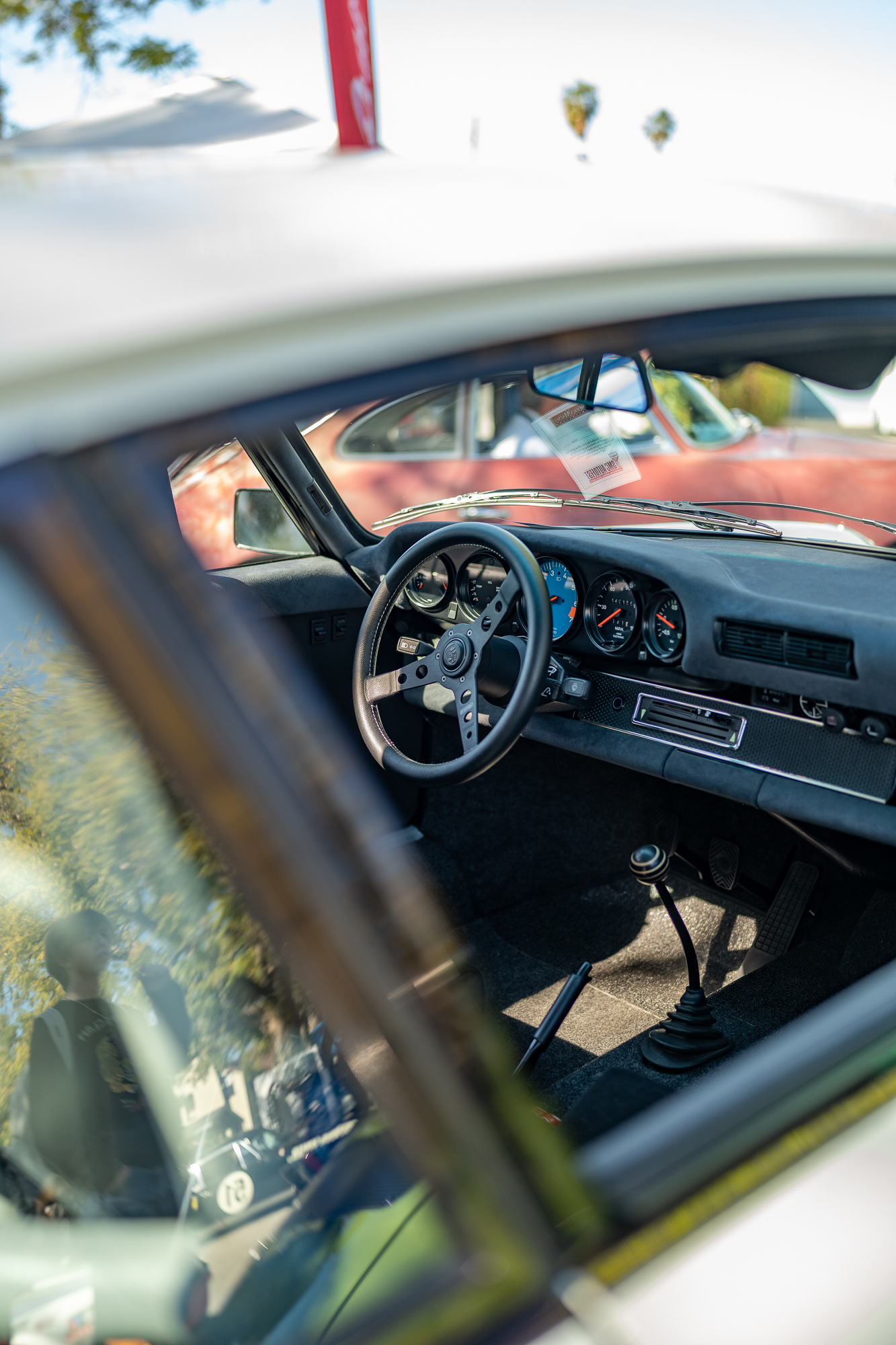 Black interior on an early 911