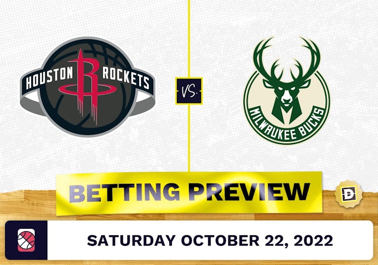 Rockets vs. Bucks Prediction and Odds - Oct 22, 2022