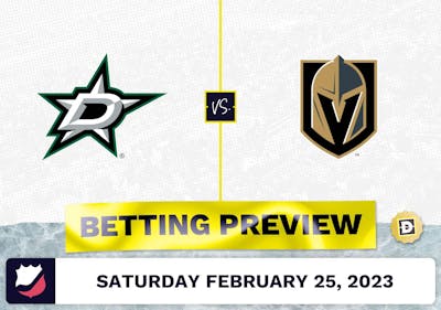 Stars vs. Golden Knights Prediction and Odds - Feb 25, 2023