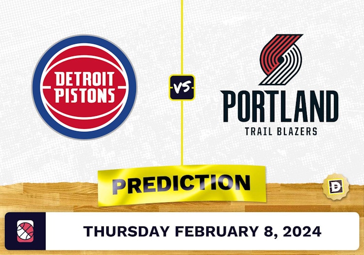 Detroit Pistons vs. Portland Trail Blazers Prediction, Odds, NBA Picks [2/8/2024]